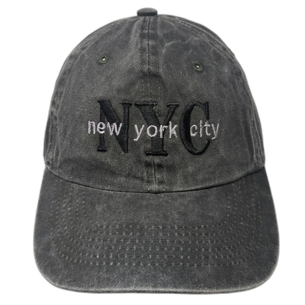 NYC 1664 Baseball Cap Gray One Size Embroidered New York City Adjustable Hat